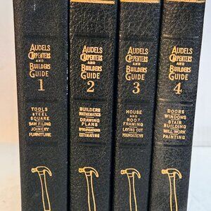 The Vintage Audel's Carpenters and Builders Guide is a comprehensive reference b